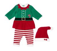 Chicco, Outfit di Natale in ciniglia, Bebé - Unisex, Rojo (2), 3M, Diseñado en Italia