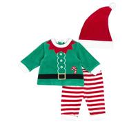 Chicco, Outfit di Natale in ciniglia, Bebé - Unisex, Rojo (3), 9M, Diseñado en Italia