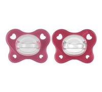 Chicco - Pack 2 Chupetes Physio Dual Soft 16-36M - Rosa