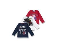 Chicco Pack Camiseta con manga larga de algodòn, Camisetas Niños (pack de 3)