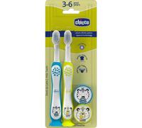 Chicco Pack Cepillo Dental 3-6 Años Azul/Verde 2 uds