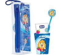 Chicco Pack Cepillo Dental + Dentífrico + Estuche + Vaso