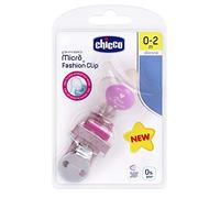 Chicco Pack Chupete Micrò 0-2M Con Clip Fashion Rosa 1 Unidad 300 g