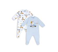 Chicco Pack Peleles de Algodòn con Pies Cubiertos, Bebé - Unisex