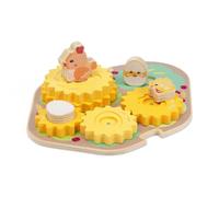 Chicco Pajar de los Pollitos Juego Educativo de Madera, Ciclo de la Vida, Engranajes Giratorios y Personajes Apilables, Juego de Encaje y Lógica para Niños, 10 Piezas Incluidas, a Partir de 2 años