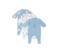 Chicco, Peleles Bebé Niño y Niña, Set de 3 Pijamas Recién Nacido, en 100% Algodón, con Pie y Apertura Práctica, Ropa Bebé 0-3 Meses, Ideas de Regalo para Nacimiento