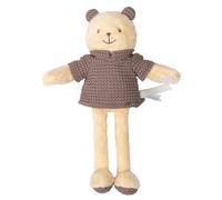 Chicco Peluche Recién Nacido de Terciopelo Suave Osito, Juego Interactivo con Sonido Sensorial y Velcro, Diferentes Texturas para el Desarrollo Táctil, Regalo de Nacimiento, 0 Meses