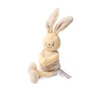 Chicco Peluche Recién Nacido Suave de Terciopelo Conejito, Juguete Interactivo con Sonido Sensorial y Velcro, Diferentes Texturas para el Desarrollo Táctil, Regalo de Nacimiento, 0 Meses