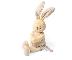 Chicco Peluche Recién Nacido Suave de Terciopelo Conejito, Juguete Interactivo con Sonido Sensorial y Velcro, Diferentes Texturas para el Desarrollo Táctil, Regalo de Nacimiento, 0 Meses