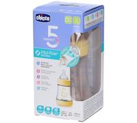 Chicco Biberón Perfect 5 0M+ Flujo Lento Amarillo 150ml