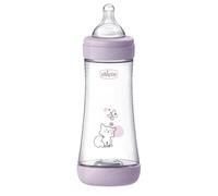 Chicco Perfect 5 Biberón Anticólico 300 ml, con Tetina de Silicona Suave, Biberón Biofuncional con Sistema Intui-flow, Rosa