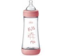 Chicco Perfect 5 Biberón Tetina de Silicona Rosa 4 M+ 300 ml