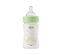 Chicco Perfect Easy Biberón Vidrio Flujo Lento 0m+ 150ml Verde