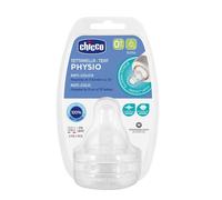 Chicco Perfect5 Tetina Anti Cólicos De Silicona 2 Piezas Forma Simétrica Aplanad