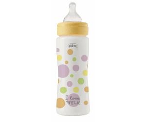 Chicco PerfectEasy Biberón Flujo Rápido Amarillo +4m 330 ml