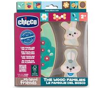 Chicco, Personajes de Madera Coleccionables, Juego Montessori, 2 Conejitos, 1 Pieza de Puzzle, Descubre el Universo My Wood Friends, Crea Historias, Juego para Niñas, Bebé 2+ años, Idea de Regalo