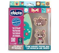 Chicco, Personajes de Madera Coleccionables, Juego Montessori, 2 Osos, 1 Pieza de Puzzle, Descubre el Universo Mis Amigos de Madera, Crea Historias, Juego de Niña, Bebé 2+ años, Idea de Regalo