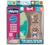 Chicco, Personajes de Madera Coleccionables, Juego Montessori, 2 Osos, 1 Pieza de Puzzle, Descubre el Universo Mis Amigos de Madera, Crea Historias, Juego de Niña, Bebé 2+ años, Idea de Regalo