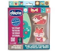 Chicco, Personajes de Madera Coleccionables, Juego Montessori, 2 Zorros, 1 Pieza de Puzzle, Descubre el Universo My Wood Friends, Crea Historias, Juego de Niña, Bebé 2+ años, Idea de Regalo