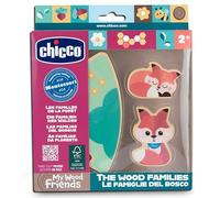 Chicco, Personajes de Madera Coleccionables, Juego Montessori, 2 Zorros, 1 Pieza de Puzzle, Descubre el Universo My Wood Friends, Crea Historias, Juego de Niña, Bebé 2+ años, Idea de Regalo