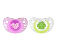 Chicco Physio Air - Pack de 2 chupetes de silicona para 6-16 meses, modelos aleatorios, color rosa