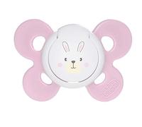 Chicco Chupete Physio Comfort Silicona 0-6 meses Rosa con conejo blanco