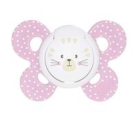 Chupete Chicco Physio Forma Comfort Silicona +6m Lunares Rosas + Caja de Esterilización
