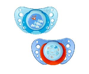 Chicco Physio Forma Air Chupete de Silicona 6-16m Pack de 2 + Envase de Esterilización
