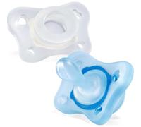 Chicco Physio Mini Soft Chupete Silicona Ortodontico 0-2M Azul 2uds