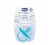 Chicco Physio Soft - Chupete con tetina de silicona (0+ meses), color azul