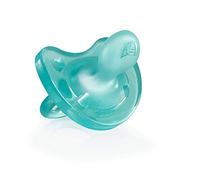 Chicco Physio Soft Chupetes para Bebés de 0 a 6 Meses, 100% Silicona Suave y Delicada que Imita el Pecho Materno, con Orificios de Ventilación y Tetina Physioforma - Azul