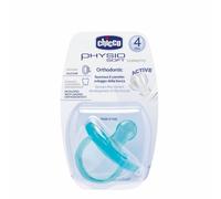 Chicco Physio Soft Gommotto - Chupete de silicona, 4 meses en adelante, color azul
