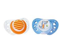 Chicco PhysioForma Air, Chupete de Recién Nacido 6-16 Meses, Tetina de Látex, 2 Piezas, Ayuda a la Respiración Fisiológica y Favorece el Desarrollo Adecuado de la Boca del Bebé, Azul