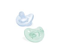 Chicco Chupete Physio Soft Silicona 2-6 meses Pack 2 Azul Favorece la respiración fisiológica