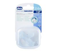 Chicco PhysioForma Chupete para bebés (2-6 meses) | Chupete de bebé con forma única para apoyar la respiración del bebé | Material de silicona suave | Sin BPA (azul suave)