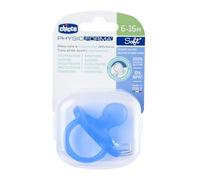 Chicco PhysioForma Chupete para bebés (6-16 meses) | Chupete de bebé con forma única para apoyar la respiración del bebé | Material de silicona suave | Sin BPA (azul)