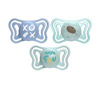 Chicco Chupete Silicona Physio Light Ortodontico Azul 6-16 M 2 U