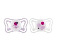 Chicco PhysioForma Light Chupetes Recién Nacido, 2-6 Meses,Chupetes con Pezón Suave de Silicona, Ayuda a la Respiración Fisiológica y Favorece Desarrollo Correcto de la Boca,Rosa,2pz