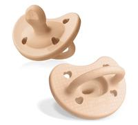 Chicco PhysioForma Luxe - Chupete de silicona para bebés de 0 a 6 meses, letrero con textura, sin BPA ni látex, reutilizable, 2 unidades