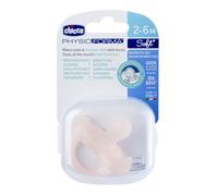 Chicco, Physioforma® Soft - Chupete para 2-6 meses de sílice rosa, en blíster esterilizable, chupete de coloración femenina, extra suave