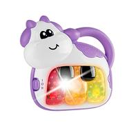 Chicco Piano Vaquita, Sonajero Bebés, Divertido Piano Musical, Juguete Infantil Con 3 Teclas y 12 Melodías, Juguete Musical Electrónico, Ideal Bebés 6 Meses, Morado