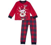 Chicco Pijama de Algodón - Navidad, Unisex niños, Rojo (2), 18 meses, Diseñado en Italia