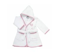Chicco Pink Piquet Square Bathrobe 0 M+ 1 ud