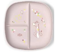 Chicco Plato con Compartimentos Rosa +12m