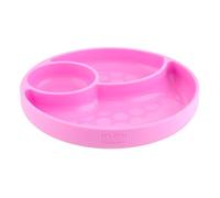 Chicco - Plato con ventosa para bebé, de silicona, flexible, resistente, apto para lavavajillas y microondas, 12 meses, color rosa