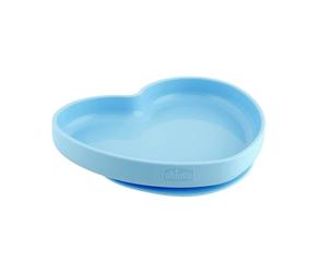 Chicco Plato Corazón de Silicona Take Eat Easy 9m+ Azul