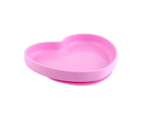 Chicco Plato Corazón de Silicona Take Eat Easy 9m+ Rosa
