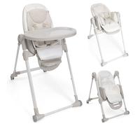 Chicco Polly Armonia Trona Evolutiva para Niños de 0 Meses hasta 40 kg, Trona 3en1, 9 Niveles de altura, 3 Posiciones de reclinado, Reposapiés Regulables, 4 Ruedas, Cierre Compacto, Blanco