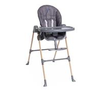 Chicco Polly Essential Trona para Niños, de 0 Meses a 15 Kg, 3 Posiciones, 7 Niveles de Altura, Reposapiés regulable, Cierre Compacto, Tejido de Poliéster Reciclado, Gris oscuro