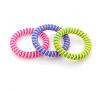 Chicco Pulsera natural protectora de citronela, 3 unidades, colores surtidos, plástico, resistente al agua, a partir de 3 años